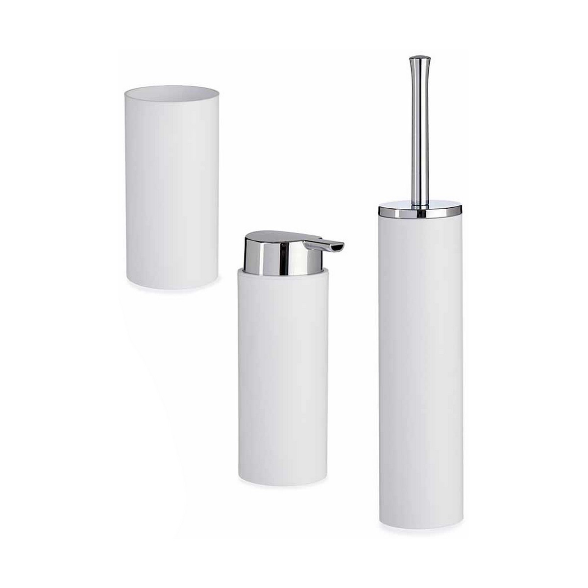 Bath Set White 3 Pieces Plastic - best prices in Albania and fast ...