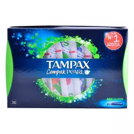 Super Tampons Pearl Compak Tampax (36 uds)