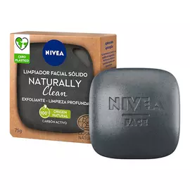 Facial Cleanser Naturally Clean Nivea Solid Exfoliant Active charcoal (75 g)