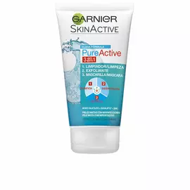 Facial Cleansing Gel Garnier Pure Active 3 in 1 (150 ml)