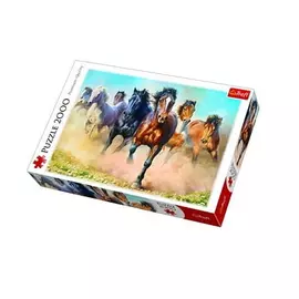 Puzzle with 2000 pieces "Galloping Herd of Horses" Trefl