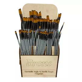 Professional oil and acrylic brush with Nova Color cloth