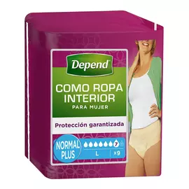 Incontinence Protector Depend (9 uds)