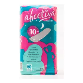 Maxi pads without wings Afectiva (10 uds)