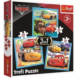 Puzzle 3 in 1 Disney Cars Trefl