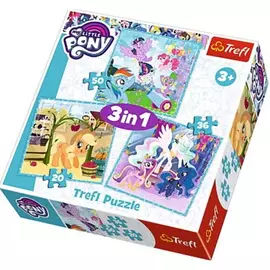 Puzzle 3 in 1 Pony Trefl