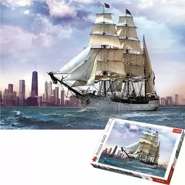 Puzzle 500 cope "Sailing Against the Chicago" Trefl