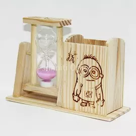 Wooden Office Holder with Minions Ore