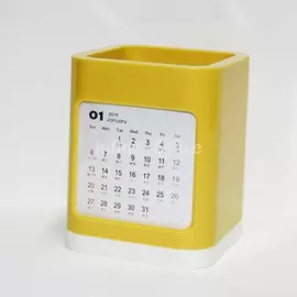 Office glass with calendar