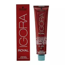 Permanent Dye Schwarzkopf Igora Royal Nº 6-65 (60 ml)