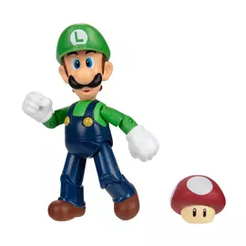 Super Mario 10cm Figure - Luigi with Super Mushroom