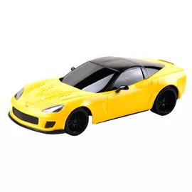 Chevy Corvette Z06 1:24 Scale Friction Car - Yellow