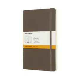 Classic Ruled Notebook Lg Brown (soft Cover)