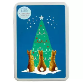 Peter Rabbit - 8 kartolina shënimesh për pemën e Krishtlindjes në kallaj me 2 dizajne
