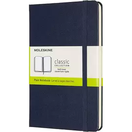 Classic Plain Notebook Medium Sapphire Blue (hard Cover)