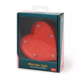 Mini Decorative Lights - Heart With Glitter