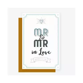 Unusual Greeting Card - Mr & mr