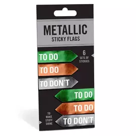 To Do/to Don't Metallic Sticky Flags