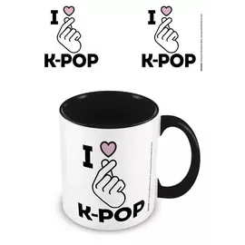 K Pop (i Love K Pop) Balck Coloured Inner Mug