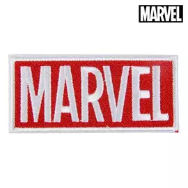 Patch Marvel White Red Polyester (9.5 x 14.5 x cm)