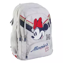 School Bag Minnie Mouse Light grey (30 x 18 x 46 cm)