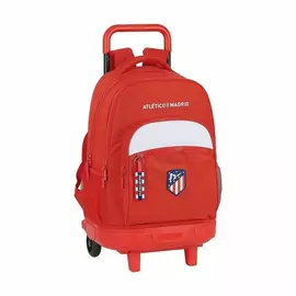 School Rucksack with Wheels Compact Atlético Madrid