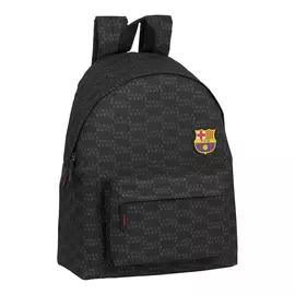 School Bag F.C. Barcelona ForÇa barÇa Black (33 x 42 x 15 cm)