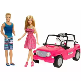Barbie & Ken toy with car