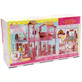 Keshtjelle Barbi Pink 3 Story Townhouse