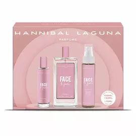 Women's Perfume Set Hannibal Laguna Face To Face 3 Pieces