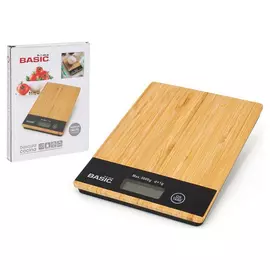 kitchen scale Basic Home Basic Digital Squared Bamboo (20,3 x 15,3 x 1,8 cm)