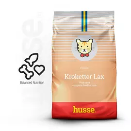 Croketter Lax, | Complete and healthy cat food, Weight: 7 kg