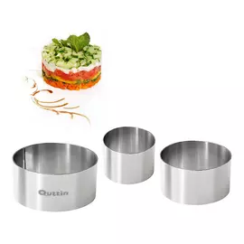Moulds Quttin Circular Silver Stainless steel (3 pcs)