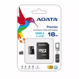 Kartë memorie Micro SD me përshtatës Adata CLASS10 16 GB