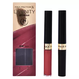 Women's Cosmetics Set Lipfinity Max Factor (2 pcs), Color: 070 - Spicy Shade, Color: 070 - Spicy Shade