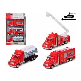 Set of cars Fire Engine Red (3 uds)