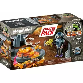 Playset Playmobil Dino Rise Starter Packing Fighting the Fire Scorpion 70909