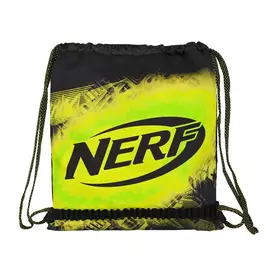 Backpack with Strings Nerf Neon Black Lime (35 x 40 x 1 cm)