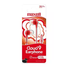 Earphone & Mic Maxell Eb-Cloud9 Red [77949]