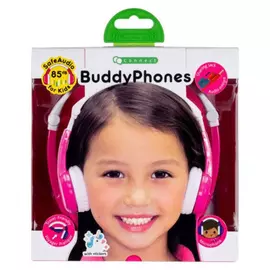 Headphone BuddyPhones Connect Pink