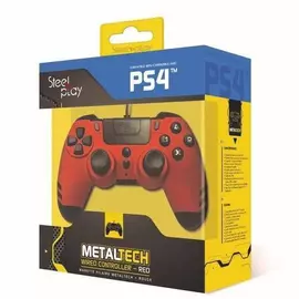 Kontrolluesi PS4 Steelplay Metaltech Wired Ruby Red