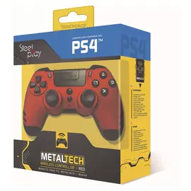 Kontrolluesi PS4 Steelplay Metaltech Wireless Ruby Red
