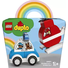 Lego Duplo Fire Helicopter & Police Car 10957