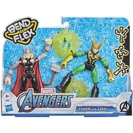 Figura Marvel Avengers Bend & Flex Thor vs Loki