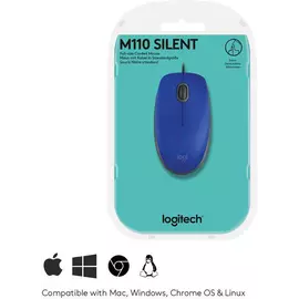 Mouse Logitech M110 Silent Optical Top Blue