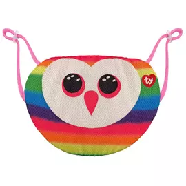 Maskë prej pelushi Owen Owl shumëngjyrësh 12cm