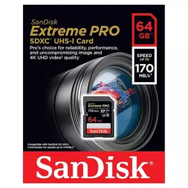 Card MicroSDXC 64GB SanDisk Extreme PRO UHS-I