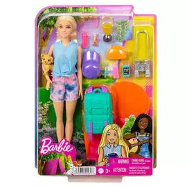 Doll Barbie It Takes Two Malibu Camping Doll With Pup