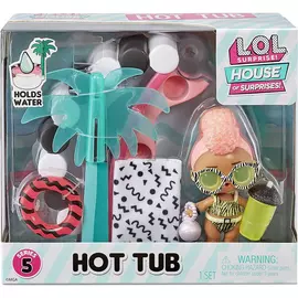 Set LOL Surprise OMG House of Surprises Hot Tub Playset with Yacht