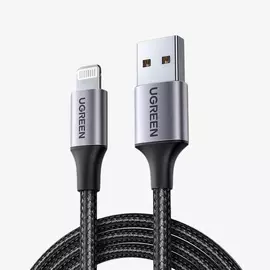 Cable Ugreen USB-A to Lightning Charging & Data Sync 2.4A 1m Black 60156